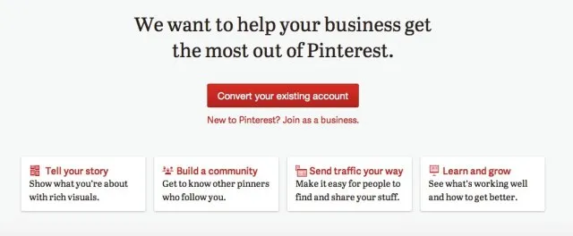 Pinterest for business