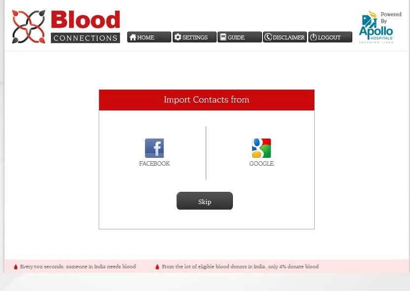 Blood connections Apollo hospitals