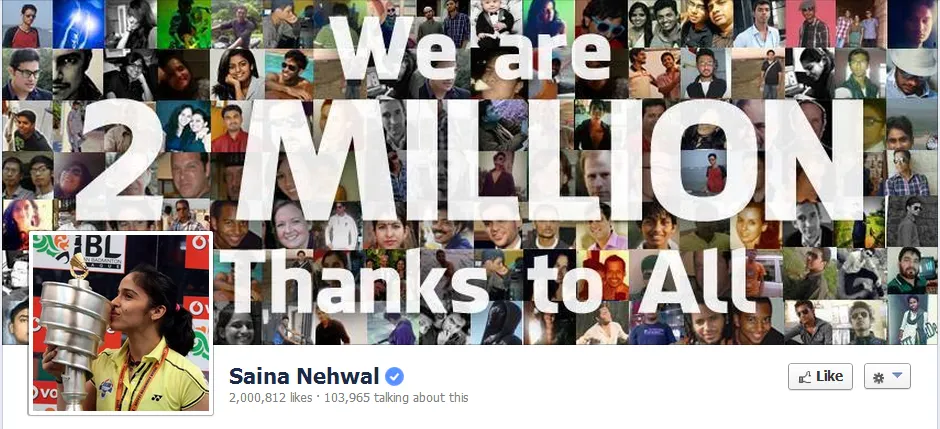 Saina Nehwal Facebook