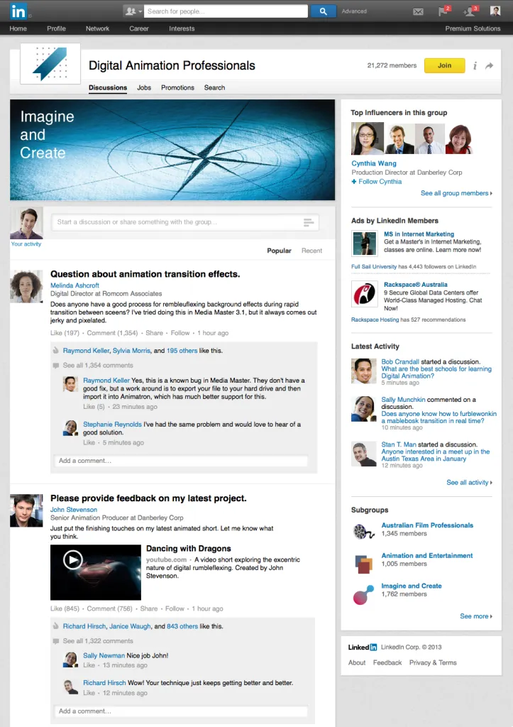 linkedin groups redesign 2013