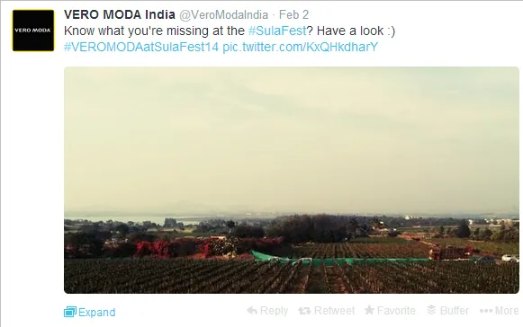 Vero Moda  India Twitter Tweet 