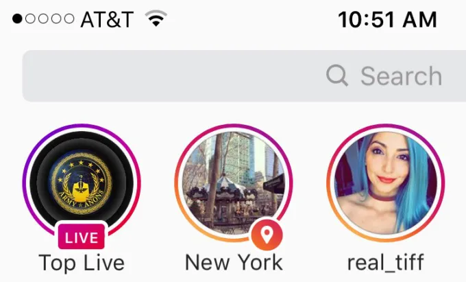 Instagram Location Stories