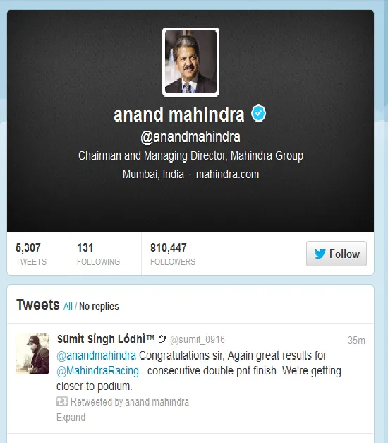 anand mahindra