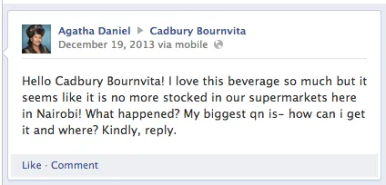 bournvita facebook post 