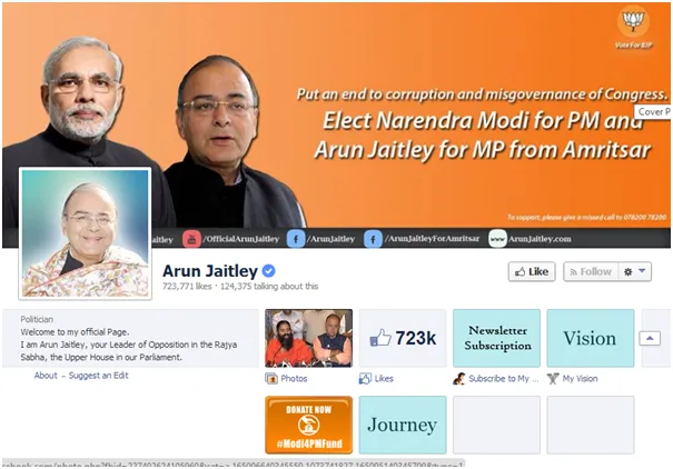 Arun Jaitley FB