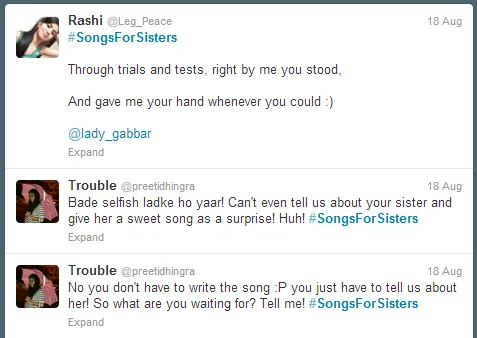 cadbury celebrations songs for sisters tweets