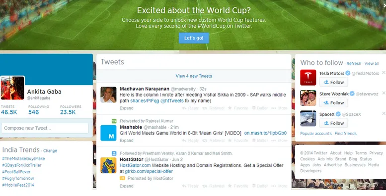 twitter world cup tweet post