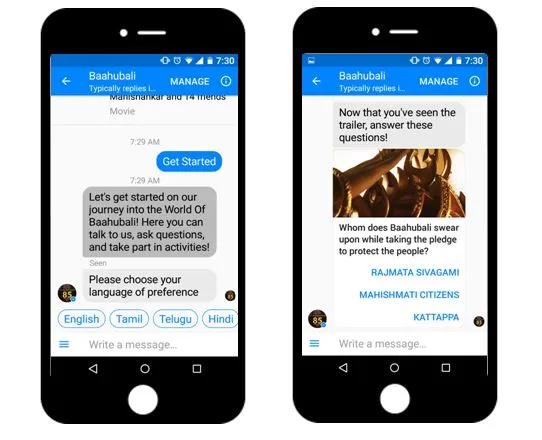 Baahubali 2 Chatbot