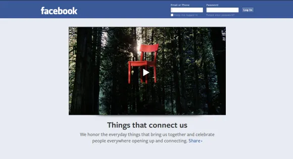 facebook logout page