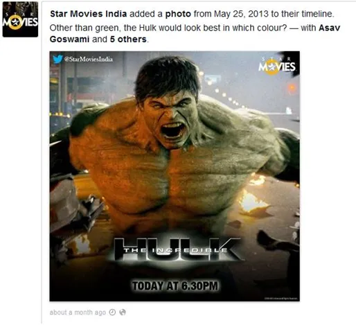 Star Movies India Facebook Post