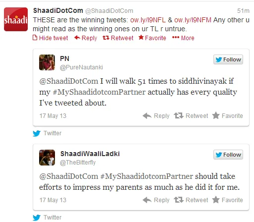 shaadidotcom twitter 