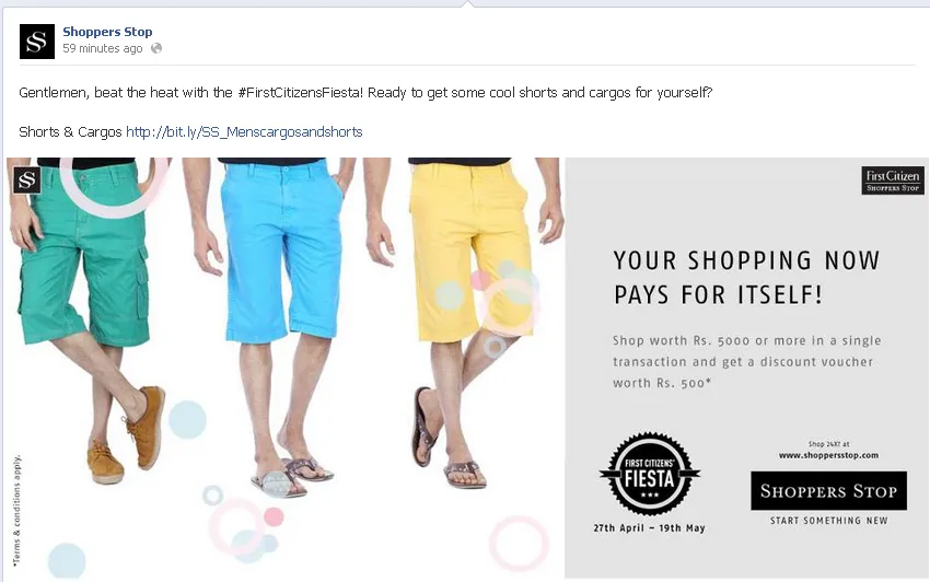 Shoppers Stop Facebook