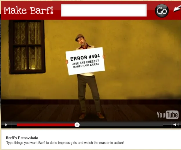 Barfi YouTube 404 Error