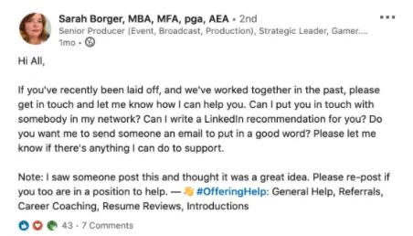 LinkedIn features