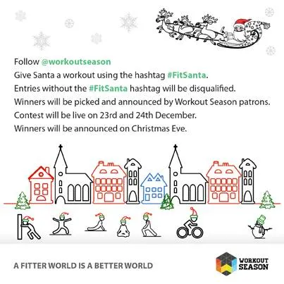 fitsanta workout season social media campaign