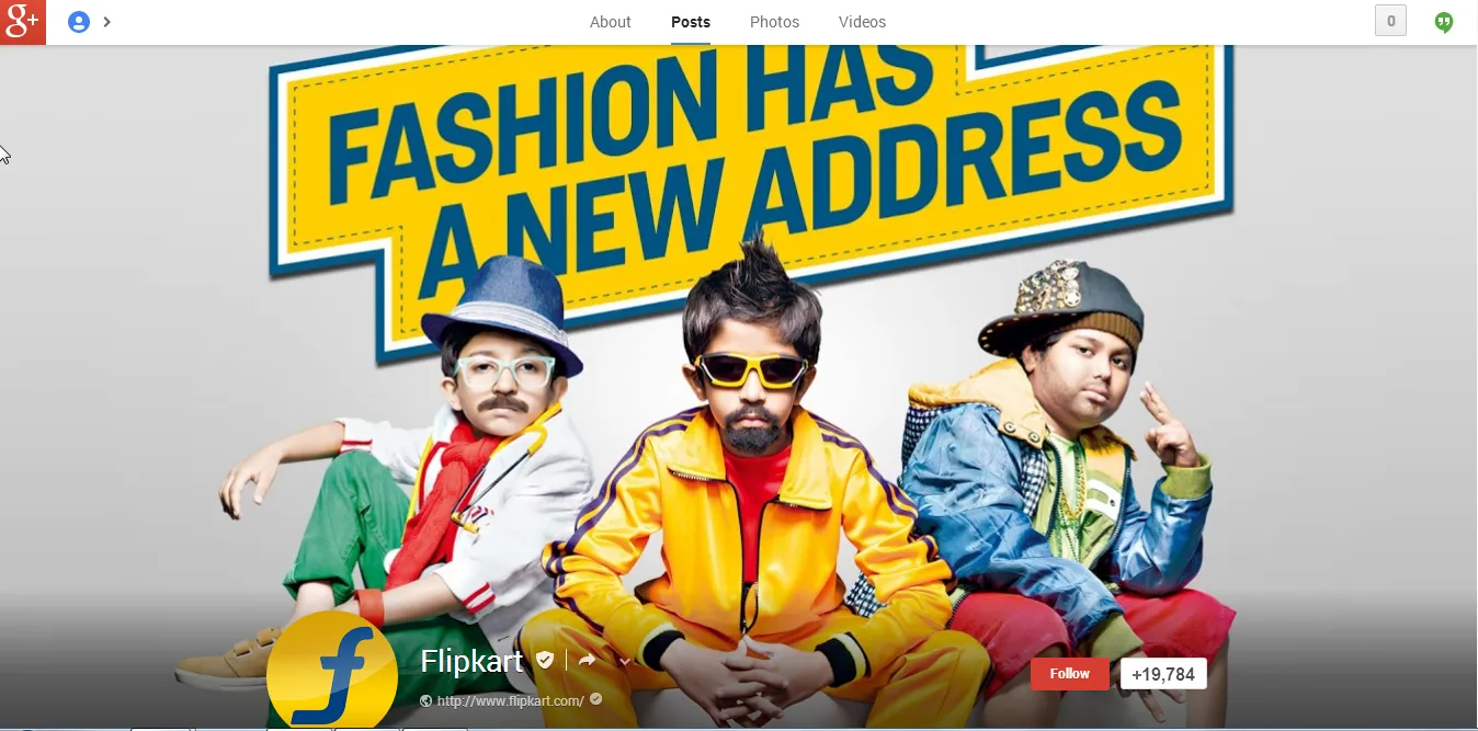 Flipkart Google Plus Cover Photo