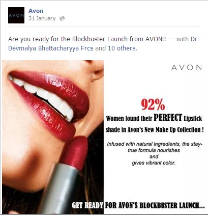 Avon Facebook Post 