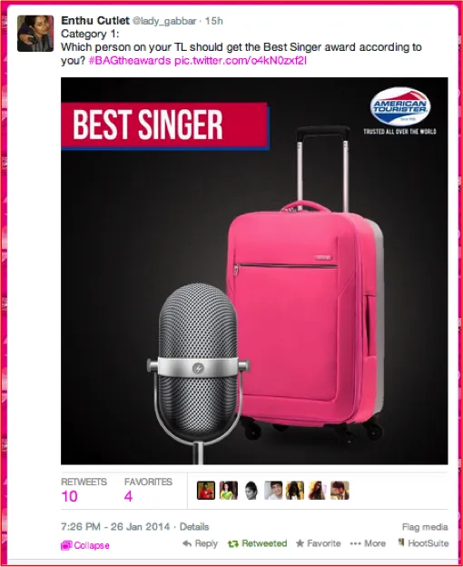 Social Media Case Study: How American Tourister #BAGtheAwards made luggage synonymous with Bollywood