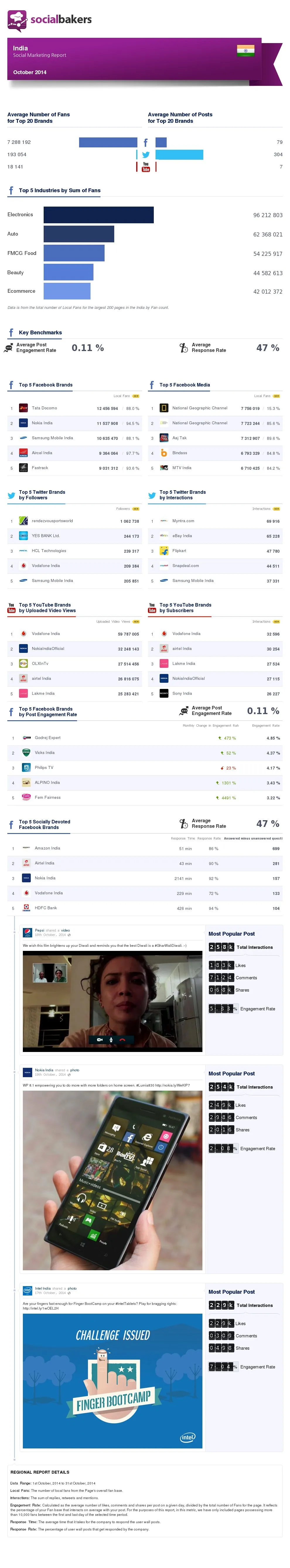 Social Marketing Report - India (October 2014) (1)