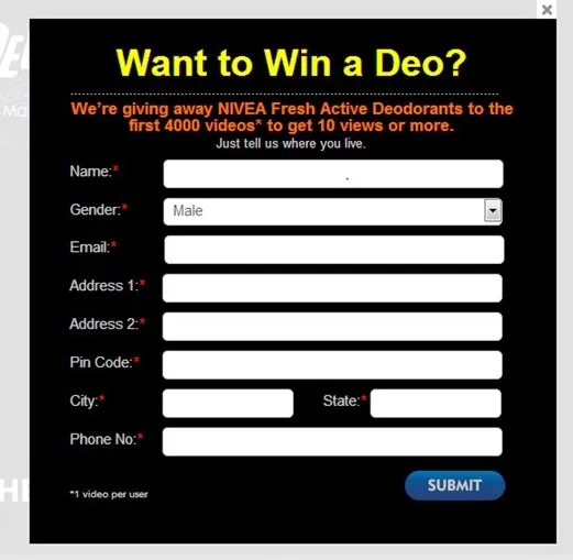 Nivea Ah! Deo Contest 