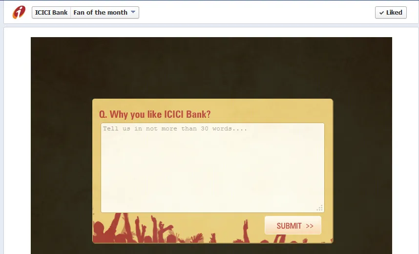 social media campaign ICICI fan of the month