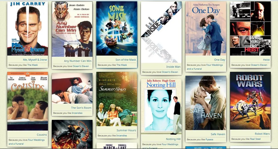 Recommended Movies Dapple