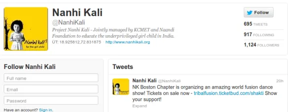 Nanhi Kali Twitter Account