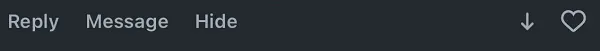 Instagram downvotes example