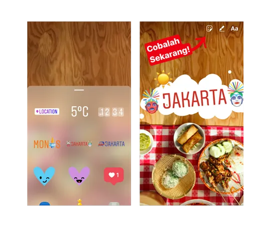 Instagram geostickers