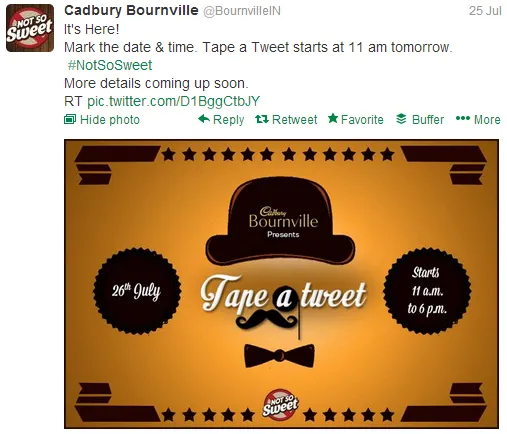 Bounrville Tape a tweet fb post