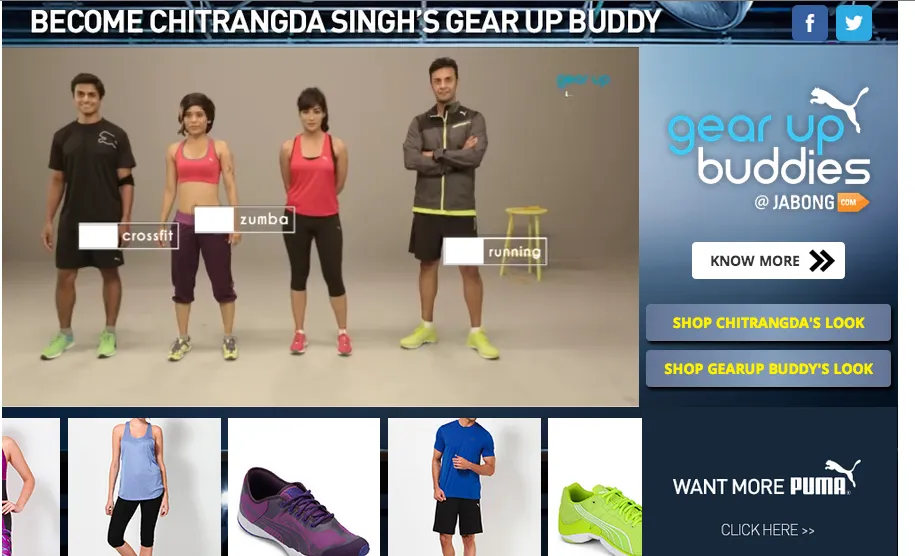 Jabong Gear up buddies social media campaign