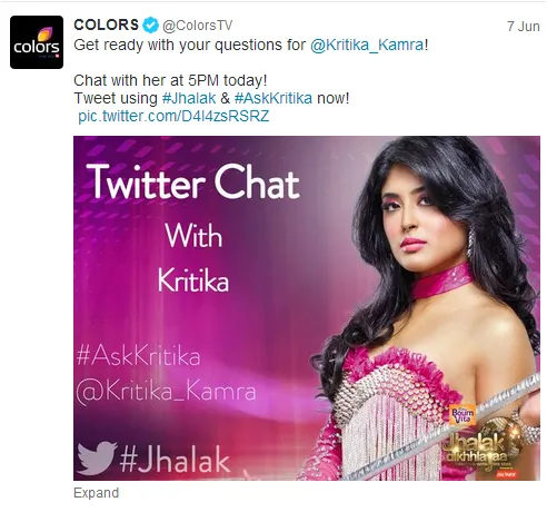 Jhalak uses twiter mirror