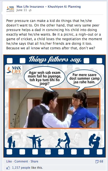 Aviva Life Insurance Facebook Post Fathers Day