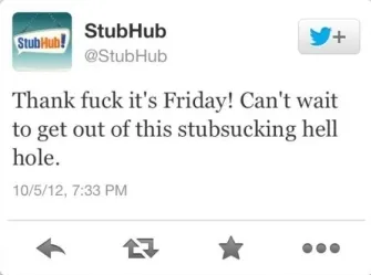 stubhub offensive tweet