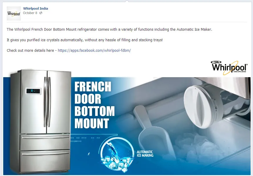 Whirlpool Facebook Promotion