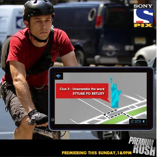 clue 3 sony pix premium rush