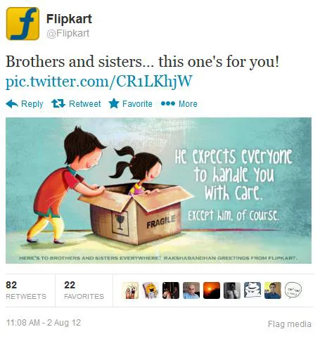 Flipkart tweet