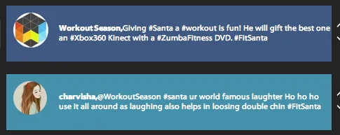 fitsanta workout season social media campaign