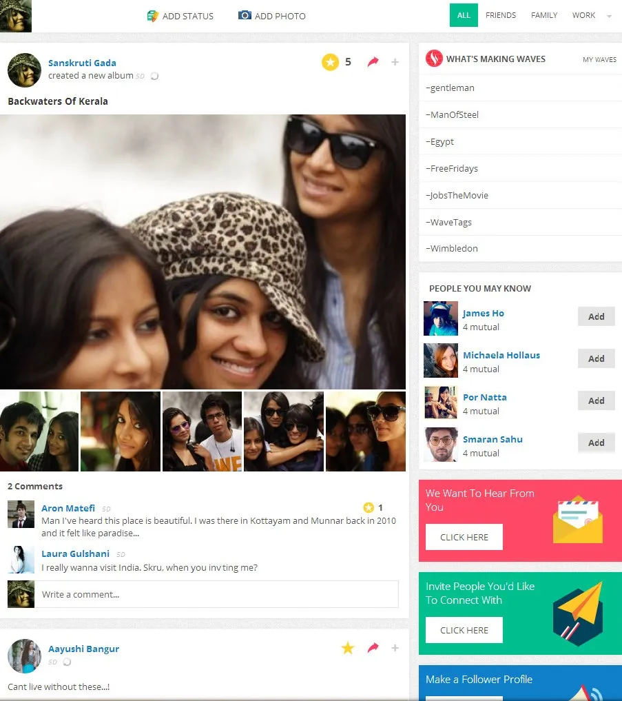 social media platform vebbler homepage