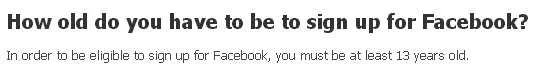 Facebook sign up limit