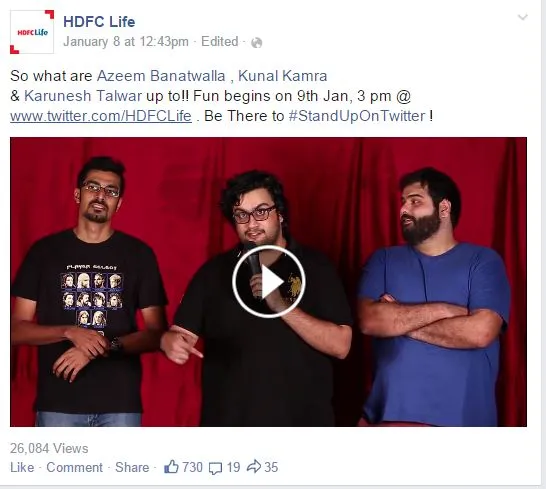 HDFC Life - Fb post 2