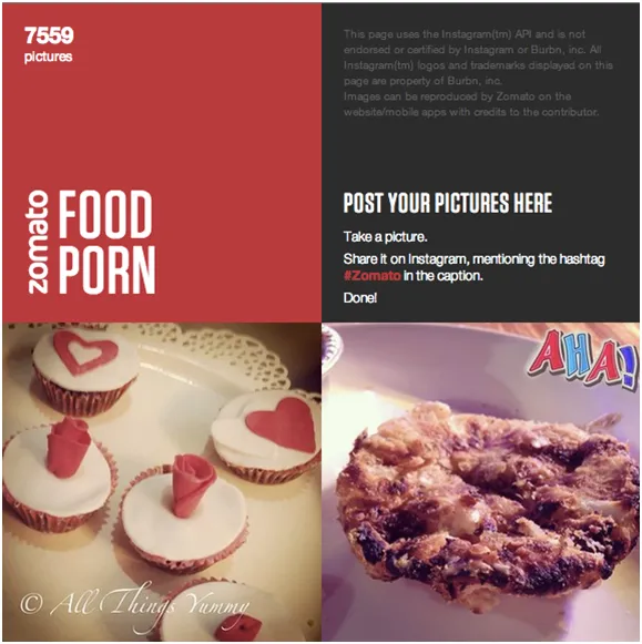 Zomato Food Porn