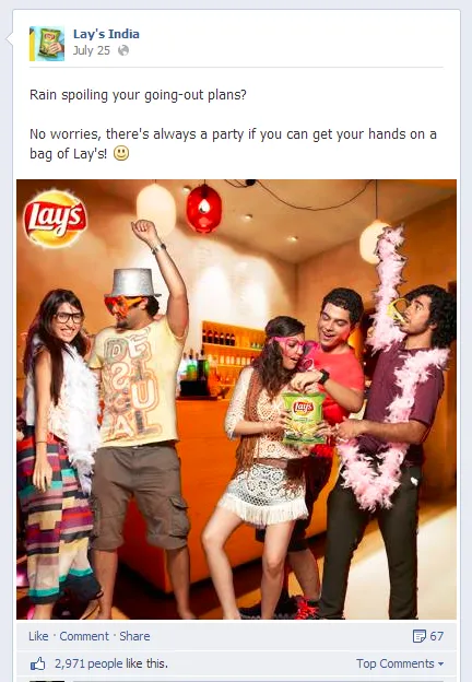 Lays Facebook Post