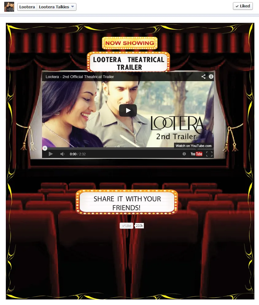 Lootera talkies facebook app