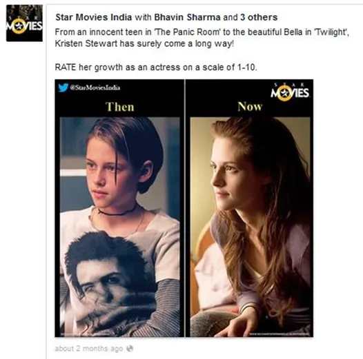 Facebook Post Star Movies India