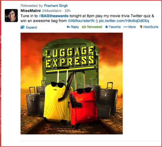 Social Media Case Study: How American Tourister #BAGtheAwards made luggage synonymous with Bollywood