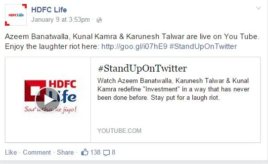 HDFC Life - Fb post 1