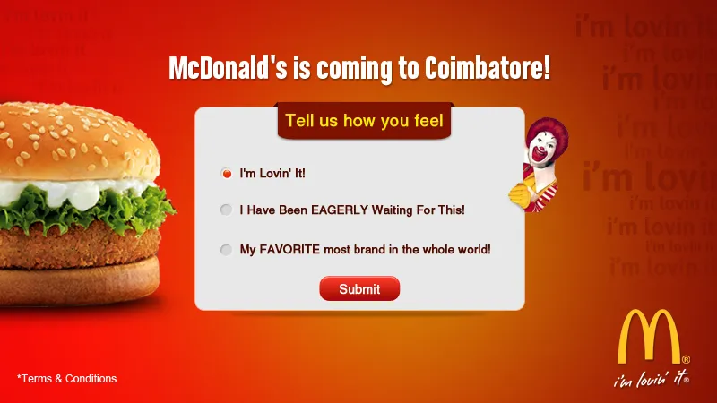 Mc Donalds Coimbatore Tonic Media Client