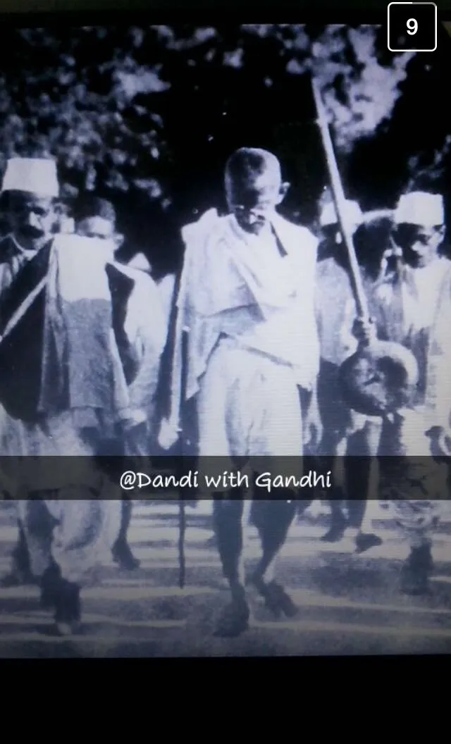 gandhi-snapchat