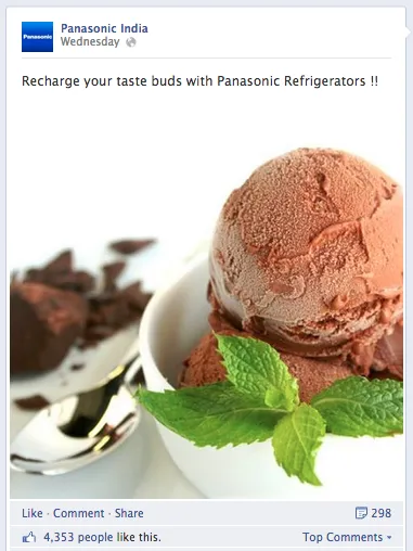 Panasonic India Facebook Post